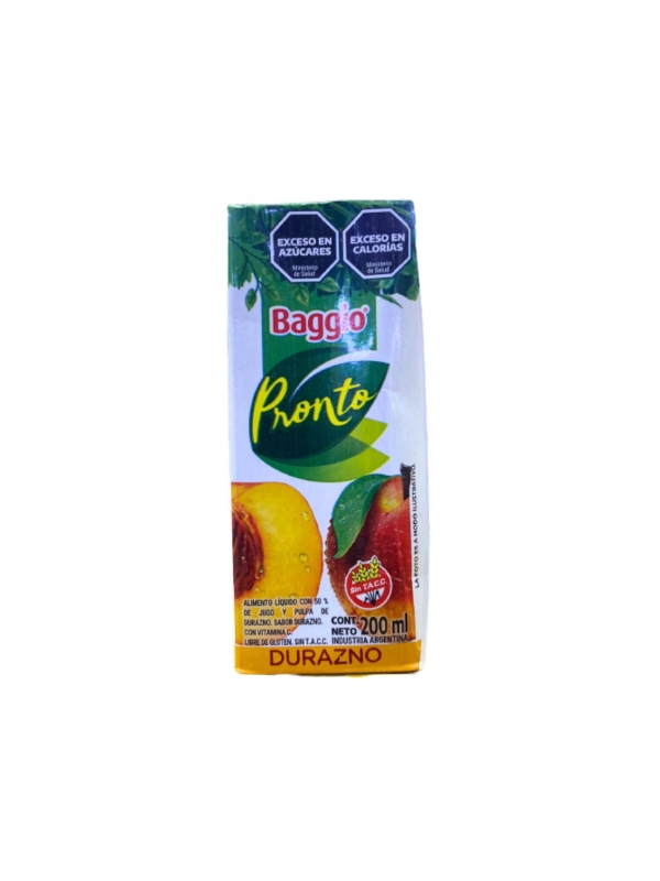 baggio  Angelita Golosinas Producto: Jugo Baggio X200cc Durazno (18
