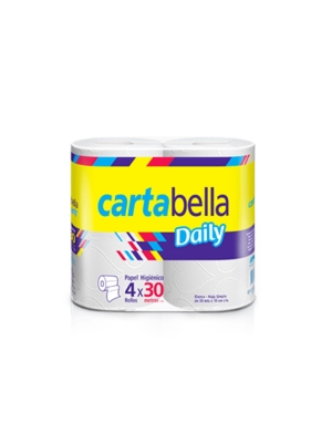 PAPEL HIGIENICO CARTABELLA 30MT X4U (COD 3769) 0 miniatura