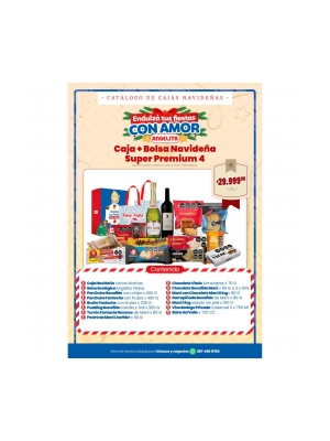 CAJA NAVIDEÑA ANGELITA + BOLSA SUPER PREMIUM 4 (COD 104) 0 miniatura